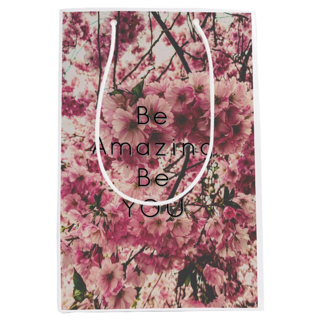 Giving away to a valuable person medium gift bag (Front)