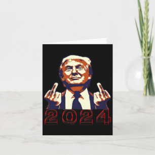 Giving Finger 2024 Flipping Off Design Card