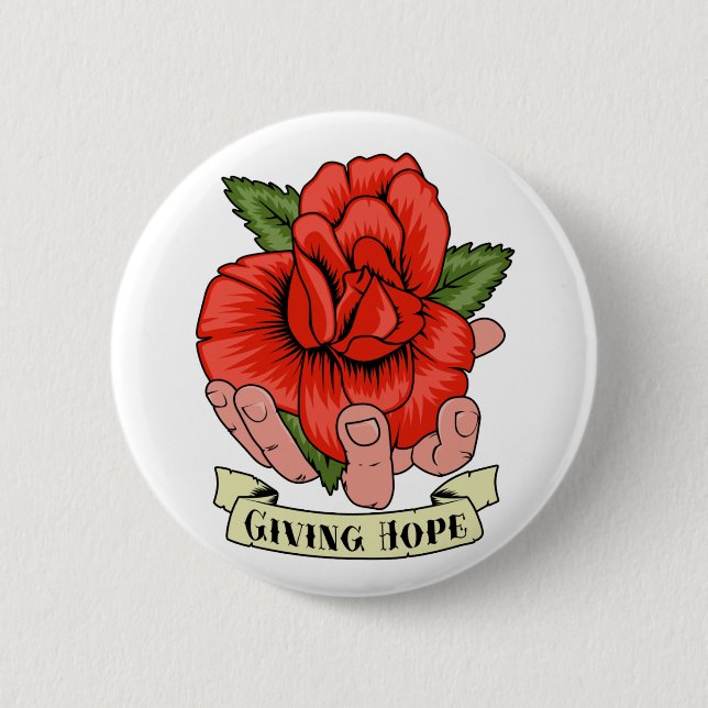 Giving Hope Pinback Button (Front)