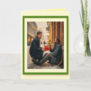 GIVING IS LOVING CHRISTMAS MESSAGE CARD