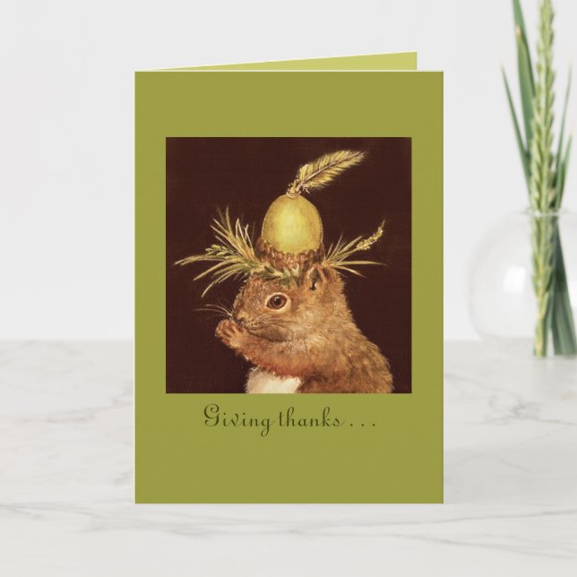 Giving thanks . . . for you in my life card (Front)