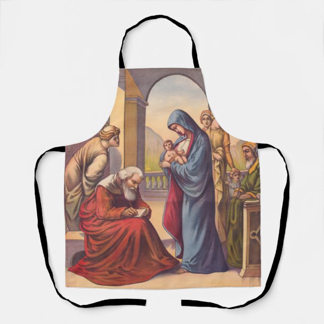Giving the child John a name Apron (Front)