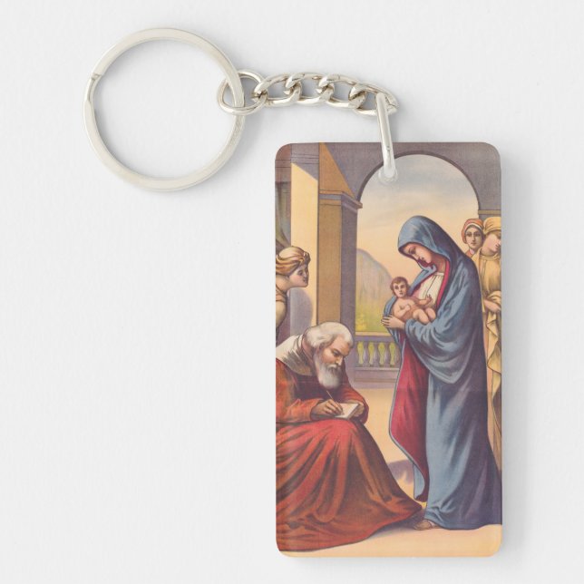 Giving the child John a name Keychain (Front)