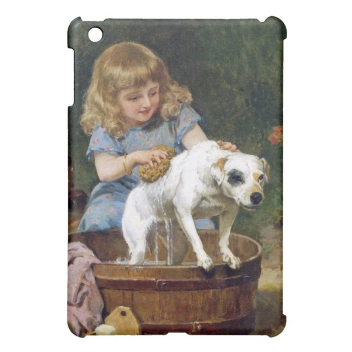 Giving the Dog a Bath   Vintage Art    iPad Mini Covers