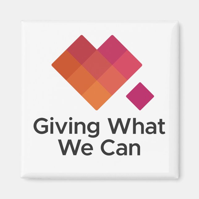 Giving What We Can Logo Centered Magnet (Front)