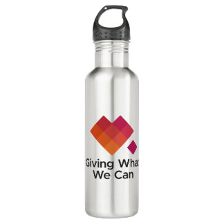 Giving What We Can Logo Centered Stainless Steel Water Bottle