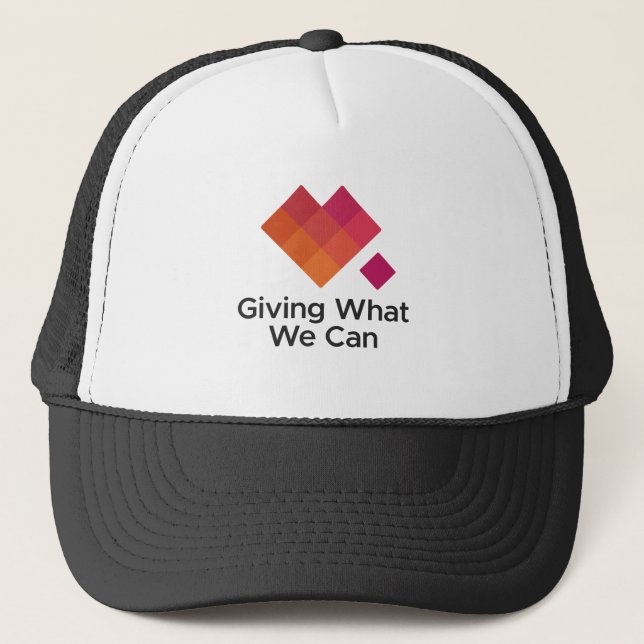 Giving What We Can Logo Centered Trucker Hat (Front)