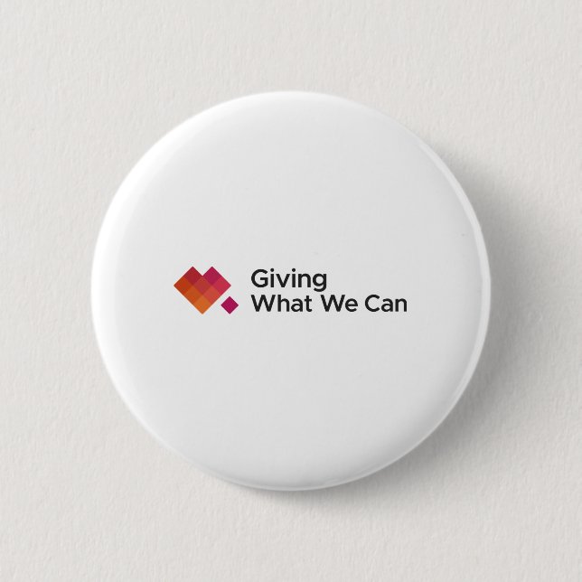Giving What We Can Logo Wide Button (Front)