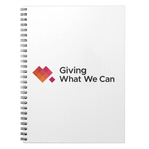 Giving What We Can Logo Wide Notebook