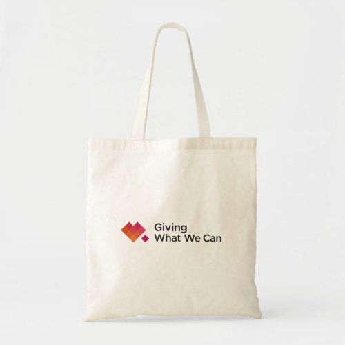Giving What We Can Logo Wide Tote Bag