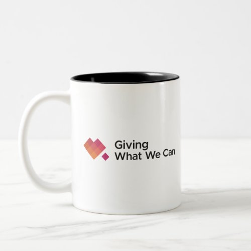 Giving What We Can Logo Wide Two_Tone Coffee Mug