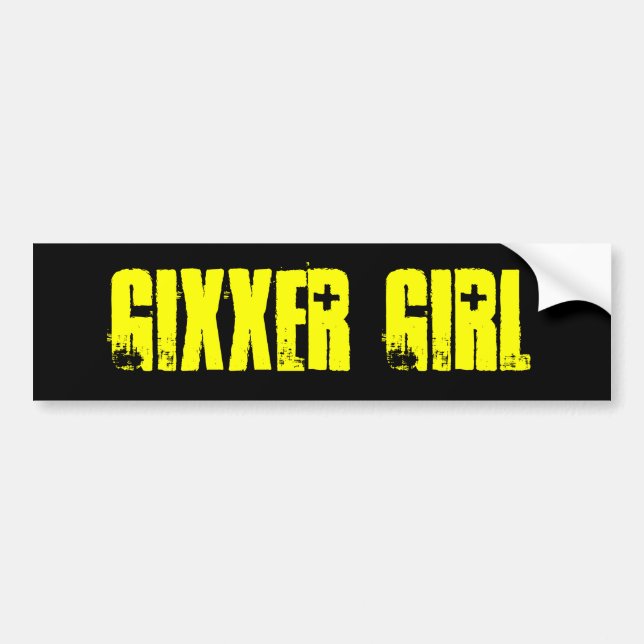 GIXXER GIRL BUMPER STICKER (Front)