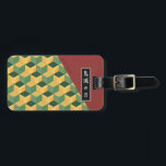 Giyu Tomioka Demon Slayer Luggage Tag<br><div class="desc">Kimono print for Giyu Tomioka from Demon Slayer</div>