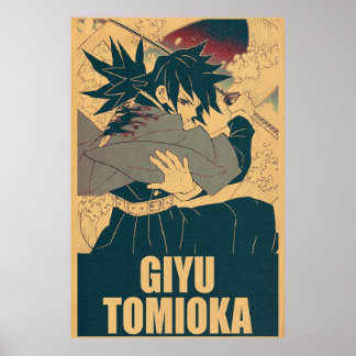 Giyu Tomioka Demon Slayer Poster
