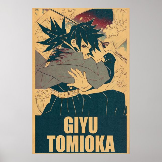 Giyu Tomioka  Demon Slayer Poster (Front)