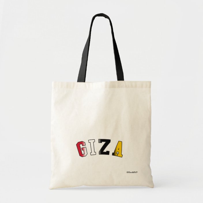 Giza in Egypt National Flag Colors Tote Bag