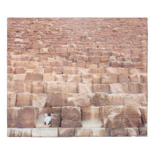 Giza pyramid complex. Also called the Giza Necrop Duvet Cover