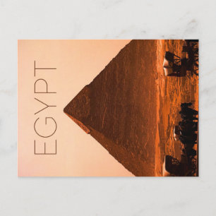 Giza Pyramid, Egypt Travel Postcard
