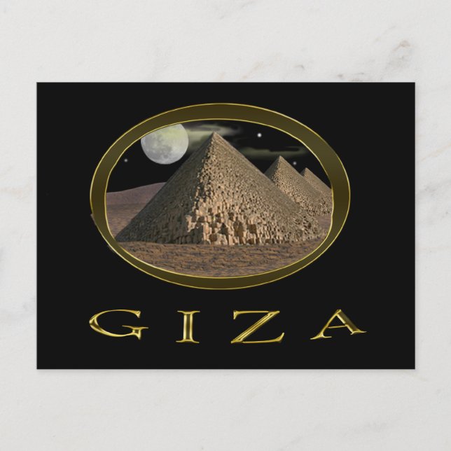 Giza Pyramids Items Postcard (Front)