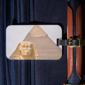 Giza Pyramids Sphinx Pharaoh ancient Egypt Trip Luggage Tag