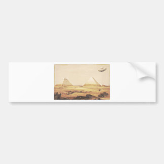 Giza Spaceship Bumper Sticker