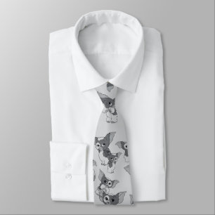 Gizmo Black & White Pattern Neck Tie