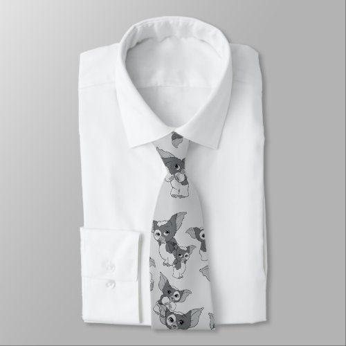 Gizmo  Black  White Pattern Neck Tie