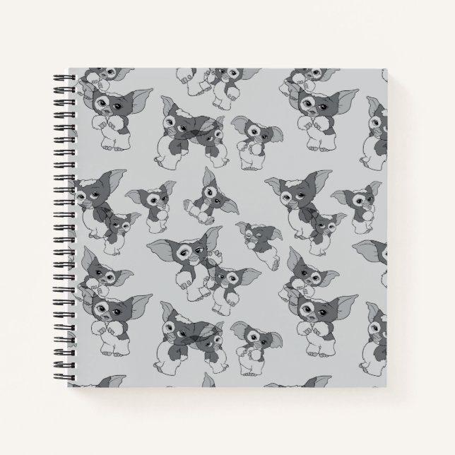 Gizmo | Black & White Pattern Notebook (Front)