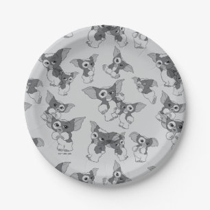 Gizmo   Black & White Pattern Paper Plates