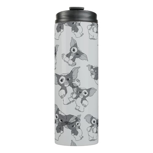 Gizmo  Black  White Pattern Thermal Tumbler