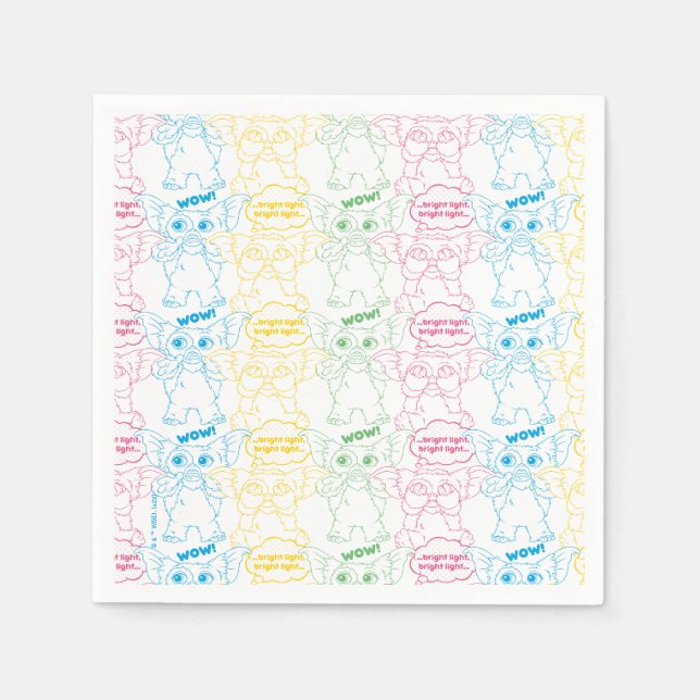 Gizmo | Bright Light! Bright Light! Napkins (Front)