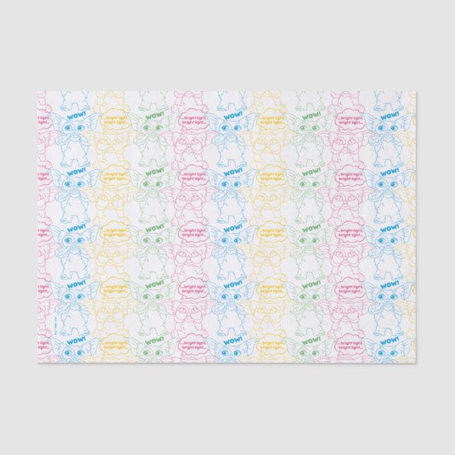 Gizmo | Bright Light! Bright Light! Tissue Paper (Front)