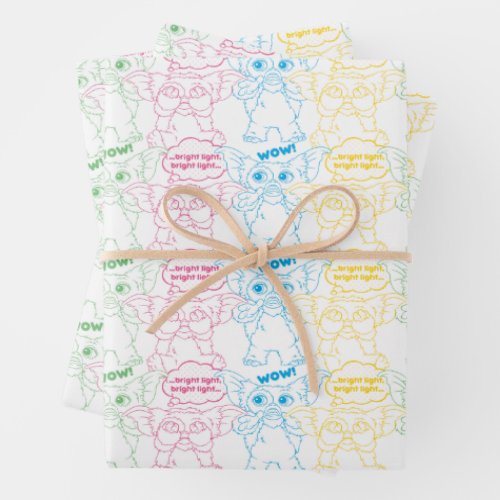 Gizmo  Bright Light Bright Light Wrapping Paper Sheets