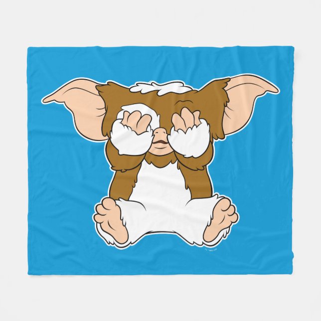 Gizmo | Cute Comic Character Fleece Blanket (Front (Horizontal))