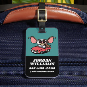 Gizmo Cute Comic Driver Luggage Tag