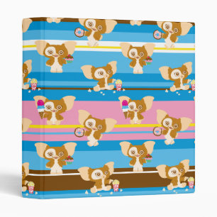 Gizmo   Cute Comic Pattern 3 Ring Binder