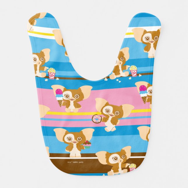 Gizmo | Cute Comic Pattern Baby Bib (Front)