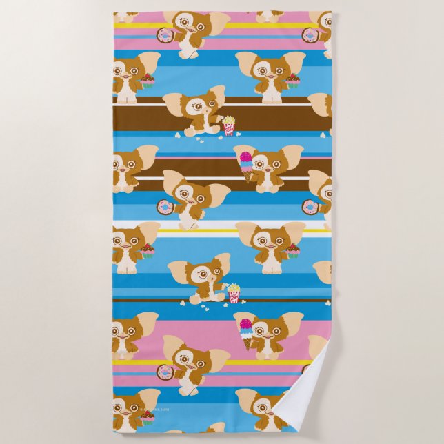 Gizmo | Cute Comic Pattern Beach Towel (Front)