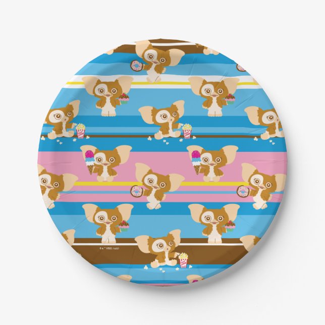 Gizmo | Cute Comic Pattern Paper Plates (Front)