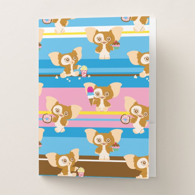 Gizmo | Cute Comic Pattern Pocket Folder (Front)