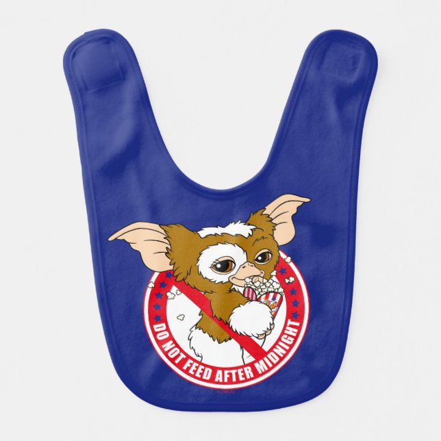 Gizmo | Do Not Feed After Midnight Baby Bib (Front)