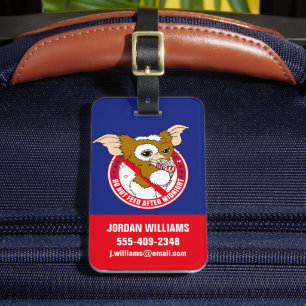 Gizmo Do Not Feed After Midnight Luggage Tag