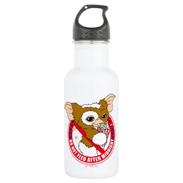 Gizmo | Do Not Feed After Midnight Stainless Steel Water Bottle (Front)