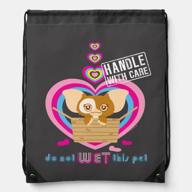 Gizmo | Do Not Wet This Pet Drawstring Bag (Front)