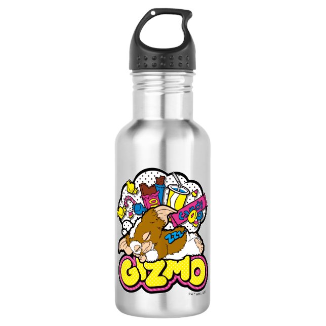 Gizmo | Dreaming of Sweets Stainless Steel Water Bottle (Front)
