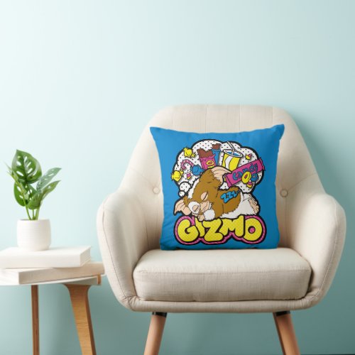 Gizmo  Dreaming of Sweets Throw Pillow