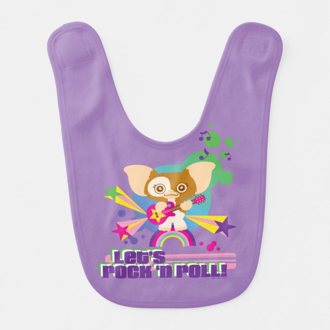 Gizmo | Let's Rock 'n Roll Baby Bib (Front)