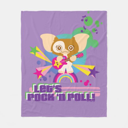 Gizmo  Lets Rock n Roll Fleece Blanket