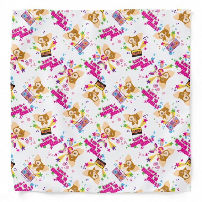 Gizmo | Let's Rock 'n Roll Pattern Bandana (Front)