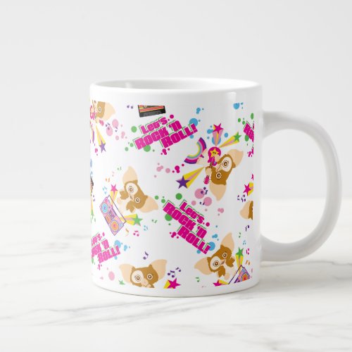 Gizmo  Lets Rock n Roll Pattern Giant Coffee Mug